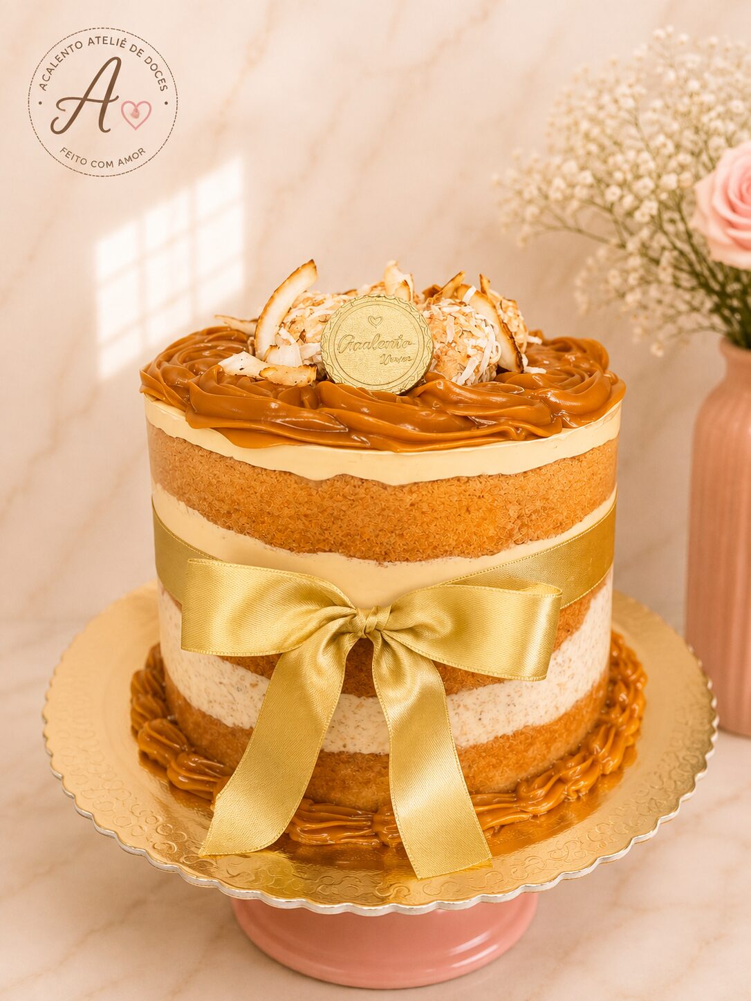Naked Cake com Acetato